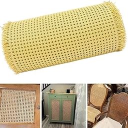 ATORSE Craft Kits Rattan Cane Webbing Handwoven Synthetic Poly Rattan for Chair Baskets Summer Yellow-Crafts- Home Arts & Crafts- Basketry & Chair Caning- Cane Webbing-image-93