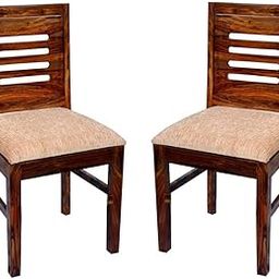 Sheesham Wood Multipurpose Dining Chairs Set of 2 for Living Room Study Chairs for Students Wooden Seating Chair for Office Furniture (Natural Brown Finish)-15