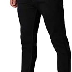 Stretchable Cotton Denim Black Jeans Pant for Men Regular Fit | Premium Zip | Double Stitched-image-3