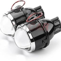 Iphcar M612 Xenon Fog Light with Blue Lens, HID/led 3000K-6000K, Bi-Xenon bi led Projector. Note- These are projector lens only with clamps Bulbs are not included. Bulb fitment type h8/h9/h11-image-14