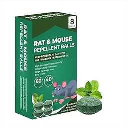 Mr.Pest Out Mouse Repellent,Peppermint Oil Mouse and Squirrel Deterrent for Indoor Garage, Rat Poisoning for Inside Home, Natural Repellent to Keep Rodents Out of Car, Rat Controller Pill (8 Piece)-image-98