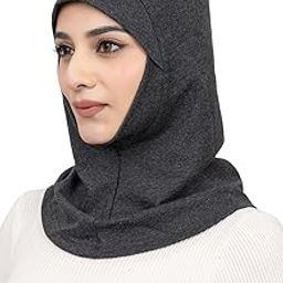 Premium Cotton Hijab Scarf Full Coverage Islamic Head Wrap/Safety Mask for Girls Women-image-69