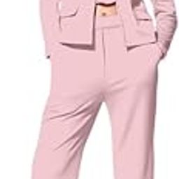Women's Cuff Sleeve Lycra Collared Neck 3 Piece Blazer Co-Ords Dress-image-84