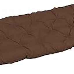 UJEAVETTE Bench Swing Chair Cushion Seat Pad Garden Furniture Indoor Outdoor Decorate Coffee 120x50cm-image-53