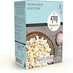 4700BC Popcorn, Microwave Bags, Natural Healthy, 255g,(Pack of 3)-image-52