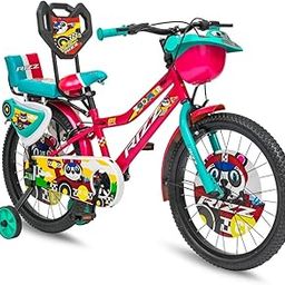 Rizz Cycles Zoomer 14-Inch Kids Bicycle | Frame Height 8-Inch | Ideal for Ages 2-5 Years | Stylish and Sturdy Design | Pink-Blue | Easy Assembly for Boys and Girls-12