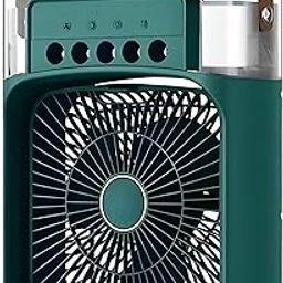 WISHKEY Mini Cooler for Room Cooling AC Portable Mini Fan Artic Cooler with 360-Adjustable Colour Light, 1/2/3 H Timer, 3 Wind Speeds and 3 Spray Modes for Office,Home,Dorm,Travel -Green-image-10