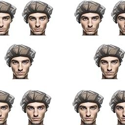 SuBaA Washable/Reusable Hairnet Head Cover Caps 10pcs (Pack of 10) - Breathable Fabric, Lightweight, Comfortable and Hygienic (10)-20