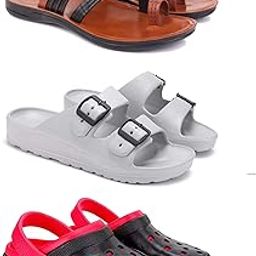 Men's Sandals | Lightweight Wear| Stylish & Easy to Wear For Men's PCV-SAN-(3-COMBO)-3151-3114-3017-image-129