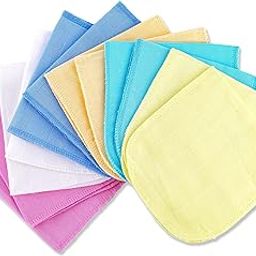 Pom Pom Sweethearts Nappy Insert Pad For Babies | Reusable, Washable Soft Muslin Cotton Nappy Inserts for New Born Baby | Gentle on Baby Skin | 0-6 months | Pack of 12 | White-image-27