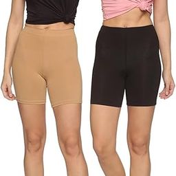 Ladies Cycling Shorts| Under Dress | Yoga | Workout | Gym Shorts for Women-image-7