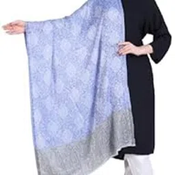 ukal Women's Elegant Winter Wear Shawl/Stole | Kashmiri Shawl | Faux Pashmina Design | Paisley Print Scarf | Traditional Design with Tassels,-picture-9