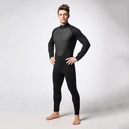 UJEAVETTE® 3Mm Mens Full Wetsuits with Zipper Dive Scuba Diving Jump Surf Warm Suit M-image-75