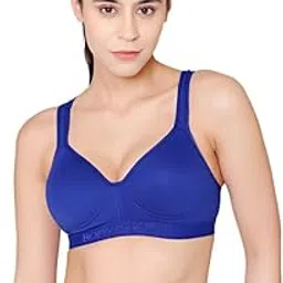 bodycare Women's Cotton Spandex Wirefree Adjustable Straps Seamless Padded Sports Bra-1615-picture-29