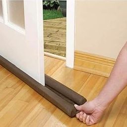 TwinGuard Door Draft Stopper,76-91 cm Width, 0.6-3.8 cm Gap Seal, Easy Installation, Black-image-76