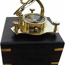 Nautical Sundial Compass for Hiking, Nautical Compass for Outdoor, Pocket Compass for Hiking, Camping Maritime Vintage Brass Sundial Compass by Sun INST Survey.-image-86