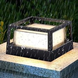 Mufasa 12 Watts LED Outdoor Gate Light Waterproof Bulkhead Modern Exterior Wall Light Best for Garden (Warm White) (Square, 6 Inches, Big)(Aluminium)-image-40