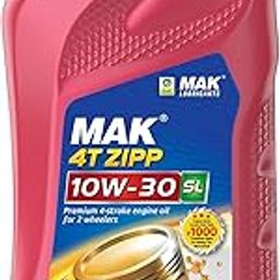 MAK Lubricants 4T Zipp API SL 10W-30 Engine Oil for Bikes (900 ml)-image-65