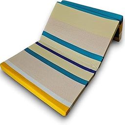 Deevine Craft 3 Fold 3 inch Thick 35X72 inch Tri Folding Medium Hard EPE Foam Floor Light Weight Foldable Movable Cot Mattress, Bed Mattress for Travel, Picnic, Yoga Mat Single Bed Beige Design-picture-4