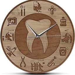 qeznef Dentist Timepiece - Elegant Wall Clock | Ideal for Dental Decor & Gifts | Perfect for Men & Women in Dentistry,Dental Clinic, Dental Student, Teacher-24