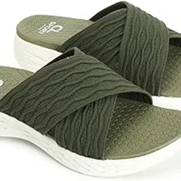 carlton london women's Criss-Cross Fly Knit Comfort Slides-picture-21