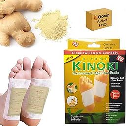 GOXIN Detox Foot Patches, Toxin Remover Foot Pads for Weight loss, Liver Cleanse, Stress Relief – Natural Leg Detox Patch for Men & Women - 3 Pack Combo (30 Pads)-image-79
