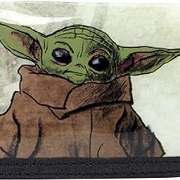The Mandalorian The Child Baby Yoda Card and Coin Tri-Fold Wallet-image-69