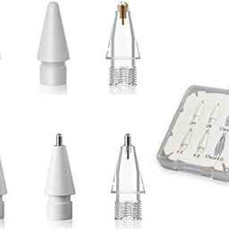 LOVE MEI Replacement Pencil Tips For Apple Pencil Pro,Upgraded Pencil Tips Fit For Apple 2nd 1st Gen USB-C,And Logitech Crayon Digital Pencil,Pencil Tips Pad Pro Pencil Sets (6) (Clear3)-16