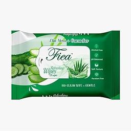 Aloe vera & Cucumber Facial Wipes 25 nos Wet Wipes for Face with Aloe Vera, Cucumber & Vitamin E | Makeup Remover Wipes| Hydrating,Refreshing, & Alcohol Free-image-41