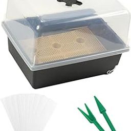 UJEAVETTE Seed Starter Tray Sturdy Plant Germination Tray for Soil Hydroponic Seedling-image-6