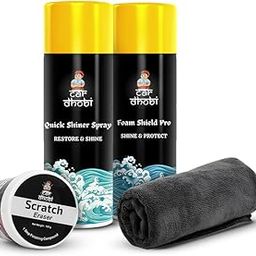Car Dhobi 3‑in‑1 Scratch Repair Kit – Deep Scratch Fix, Foam Shield Pro, Quike Shiner Spray & Scratch Eraser – for Cars & Bikes – Fast Buff Removal, Fix Them Fast and Restore Shine-image-15