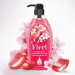 Vivel Red Aloe Vera & Cherry Blossom Scent Shower Gel, 895 ml, Moisturizing Body Wash, with Plant based Cleansers, Body wash Shower Gel for Women & Men, For All Skin Types-image-24