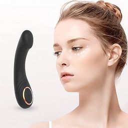 JTFFER Personal Electric Eye & Face Massager - Portable Facial Vibrating Massage - For Eyes / Dark Circles / Eye Bags, Lip Wrinkles - Black..-image-77