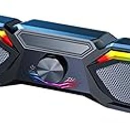 Drumstone (𝗦𝗽𝗲𝗰𝗶𝗮𝗹 𝟭𝟬 𝗬𝗲𝗮𝗿𝘀 𝗪𝗮𝗿𝗿𝗮𝗻𝘁𝘆 Deep Bass Stereo Soundbar RGB Light Plug and Play Volume Control Noise Suppression Audio for PC Laptop Music and Gaming-image-19