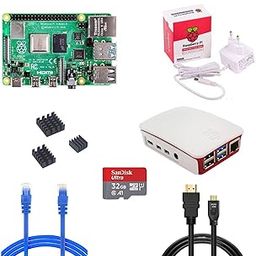 Raspberry Pi 4 Model B 4GB RAM Kit with 32GB Noobs, LAN-mHDMI Cable, Power Supply, MicroSD Card - The Complete Kit-3