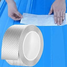 PUTHAK Heavy-Duty Waterproof Tape – 5cm x 5m | Aluminum Foil Tape for Roof & Pipe Leakage | Sealing Butyl Tape Roll-image-18