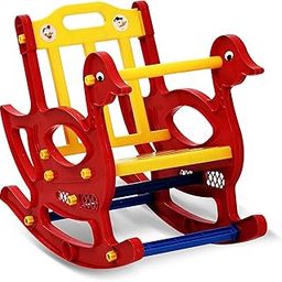 Supreme Furniture Duck Set of 1 Chair Colorful Rocking Plastic Chair for Kids - Fun and Comfort (RED/Yellow)-image-23
