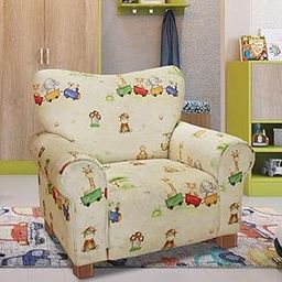 Hasans Joyville Kids Low Back Sofa - Comfortable Toddler Sofa for 2-7 Years | Plush Seat Chair for Children | Printed Animal Fabric.-picture-15