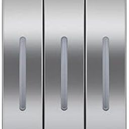 bnf® 2xWall Mounted Soap Dispenser Shower Lotion Shampoo Gel Bottle Triple Silver | Household Supplies & Cleaning | Other Home Cleaning Supplies-image-58