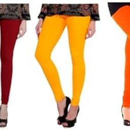Women's Cotton Regular Full Length Leggings (Combo Pack of 3) MMaroon_103_XL_ Multicolour-image-9