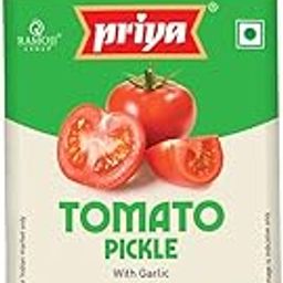 Priya Tomato Pickle with Garlic, 500g - Authentic Telugu Style Tamatar Achar | Traditional South Indian Taste | Homemade Andhra Pickles | With Tomato Pieces, Tamarind Paste & Mixed Spices | Glass Jar-image-73