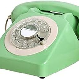 MYADDICTION Retro Landline Phone 1960'Style Decorative Vintage Rotary Dial Telephone Green | Home Telephones & Accessories | Corded Telephones | consumerelectronics-18
