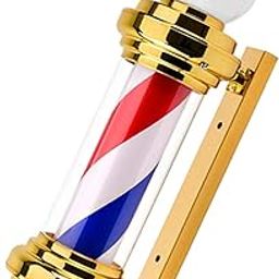 SAZ DEKOR 23.6" Barber Pole Light Classic Salon Sign for Barbershop Hair Salon Outdoor red blue white-image-96