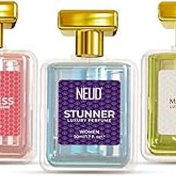 NEUD Luxury Perfume Gift Set for Women, Long Lasting EDP 3 x 50ml, Premium Fragrance Scent, Birthday Gift for Girlfriend, Mother, Wife, Floral and Fruity - Pack of 3-picture-2