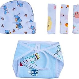 Baby Moo Astronaut in Space Infant Essentials 10 Pcs Muslin Clothing Gift Set - Multicolour (0-3 Month)-33