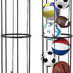 URMMIY Ball Storage Racks for Sports Equipment, Durable Metal Construction-image-54