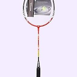 Nivia Graphite-Lined-Aluminum Badminton Racket M-Power 300 for Adult - Black/White/Orange-image-19