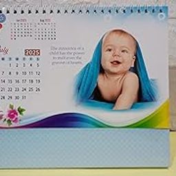 Desktop Calendar 2025 Mind Refreshing Images with Encouraging Quotes (9 x 8 inches) Standing Flip Desk Calendar 2025 Table Calendar Office Planner Calendar 2025-11