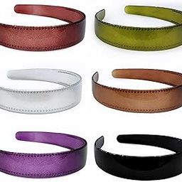 Premium Large Glossy 25Mm Extra Wide Plastic Hairband For Girls & Women (12 Count (Pack Of 1, Multicolor)-image-16