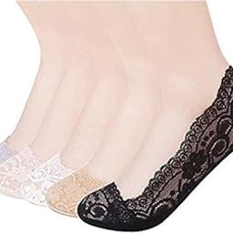 Ultra Thin Transparent Net Crystal Elastic Loafer Socks with Little Flowers Women/Girls (Assorted Colours)-10